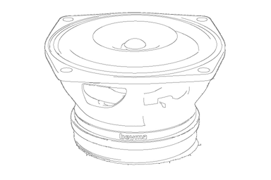 Beyma 15CXA400Nd Koaxial-Chassis — Technische Skizze