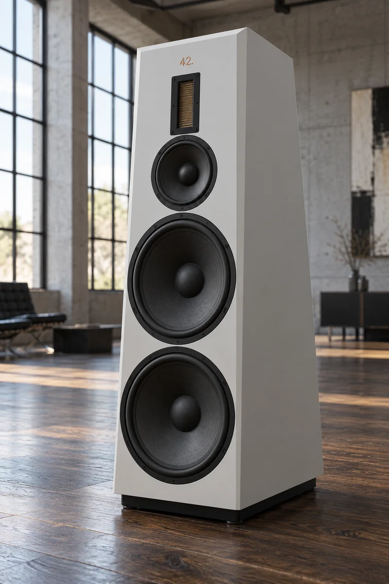 42.audio Magrathea 7 in Weiß, Rendering