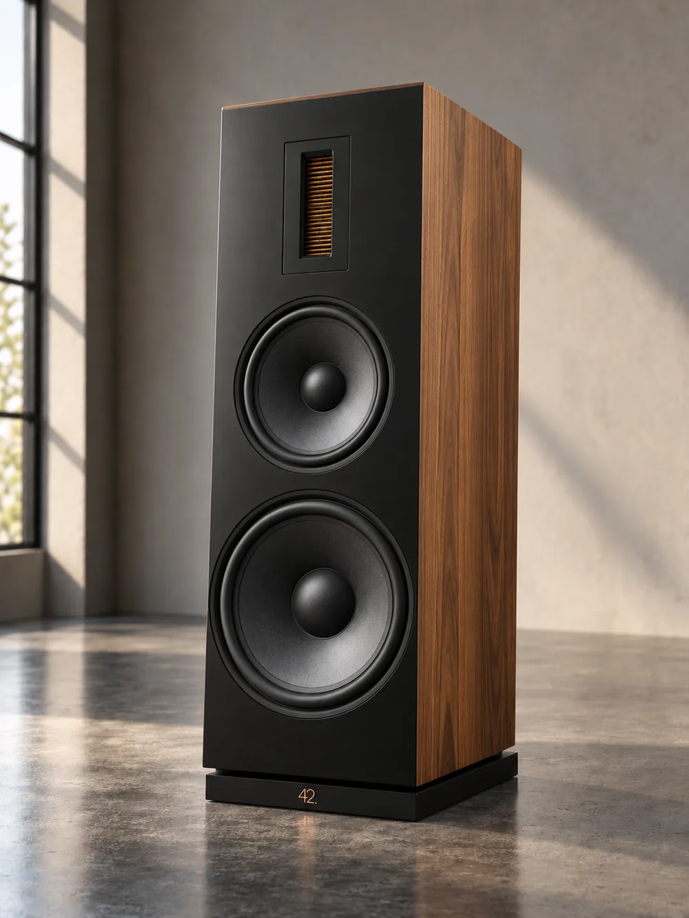 42.audio Magrathea 5 in Nussbaum furniert, Rendering