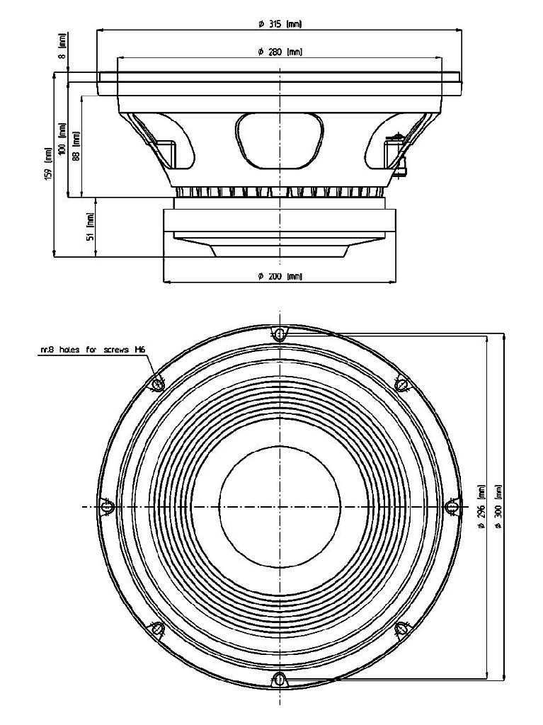 12LW801/800 Maßzeichnung