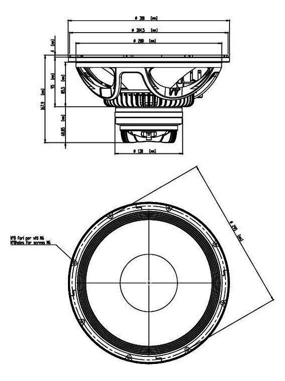 12NCX750 Maßzeichnung
