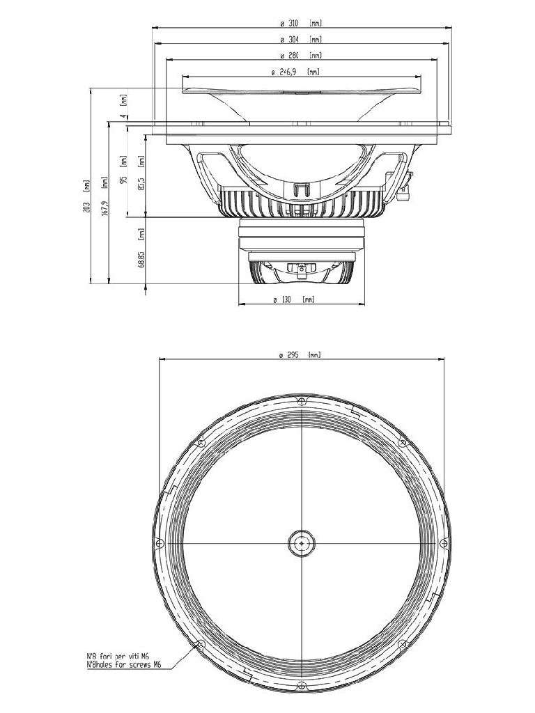 12NCX750H Maßzeichnung